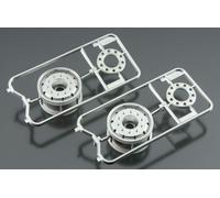 Tamiya 300056520 - 1:14 Trailer Wheel 30mm ML(2) Chrome Mat. - New