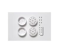 TAMIYA 56542 Rear Wheels (22mm Width) White (King/Grand Hauler/Scania/MAN)