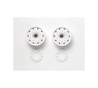 TAMIYA 56544 Semi Wide Wheels (30mm Width) White, (Mercedes-Benz Actros)