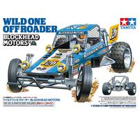 TAMIYA 58695 1:10 Wild One OR Blockhead Motor-Remote Controlled Car, RC Vehicle,