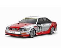 TAMIYA 58699 1:10 Audi V8 1992 Touring Car (TT-02) - Remote Controlled Car, Vehicle, Model Making, Assembly, Hobby, RC Kit, Unpainted