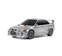 TAMIYA 58713 1:10 RC Mitsubishi Lancer Evo V TT-02 Remote Control Car, RC Vehicle, Model Building, Kit for Assembly, Hobby, Crafts, RC Model, RC Model Kit