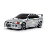 TAMIYA 58713 1:10 RC Mitsubishi Lancer Evo V TT-02 Remote Control Car, RC Vehicle, Model Building, Kit for Assembly, Hobby, Crafts, RC Model, RC Model Kit