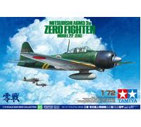 Tamiya 60785 Mitsibushi A6M3/3a Zero Fighter Model 22 Zeke (1:72 Scale)