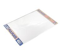 TAMIYA 70123 70123 Plastic Plate 0.5 mm 4 Pieces 257 x 364 mm White