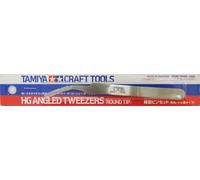 Tamiya Tweezers HG 300074108 Curved Round Tip Steel