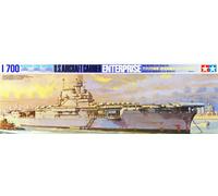 TAMIYA 77514 Vehicle 1:700 US Enterprise Aircraft Carrier WL, Model Building, Plastic Kit, Crafts, Hobby, Gluing, Plastic Kit, Multicoloured, S