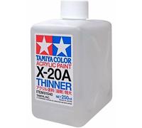 Tamiya 81040 - X-20A Acrylic Paint Thinner 250ml Plastic Bottle - T48 Post