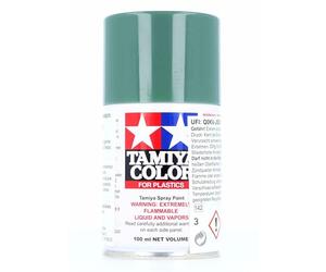 TAMIYA 85078-A00 TS-78 Field Grey 2 Matt 100ml Spray Paint for Plastic Model Making, Craft Accessories, Spray Paint for Model Making, Green