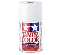 TAMIYA 86001-A00 86001 PS-1 White Polycarbonate 100 ml Spray Paint for Plastic Model Making, Craft Accessories, Spray Paint for Model Making, 100 ml (Pack of 1)