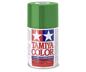TAMIYA 86025 PS-25 Light Green Polycarbonate Spray Paint for Plastic Model Making, Model Making and Craft Accessories, Spray Paints for Model Making