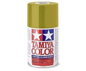 TAMIYA 86056 PS-56 Mustard Yellow Polycarbonate 100 ml Spray Paint for Plastic Model Making and Craft Accessories