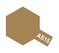 TAMIYA 86515 AS-15 Light Brown Matt (TAN) (USAF) 100 ml - Spray Paint for Plastic Model Making, Especially for Aircraft Models, Model Making and Craft Accessories,75 Milliliters