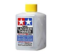 Tamiya 87077 - Lacquer Paint Thinner 250ml Plastic Bottle - Courier UK Post Only