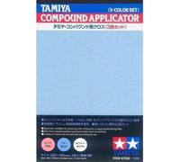 Tamiya 87090 Compound Applicator Cloths (3-Color Set) 260 x 190mm Uk Stock