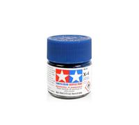 Tamiya Acrylic Mini XF-4 Gloss Blue 10ml Paint Bottle