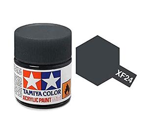 Tamiya Acrylic Paint 10ml - XF-24 Dark Grey - Model Kit Paint Humbrol