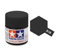 Tamiya Acrylics 10ml - X-18 Semi Gloss Black
