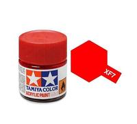 Tamiya 81707 - Mini Acrylic Paint, Matte Red 10 ml Bottle, XF-7