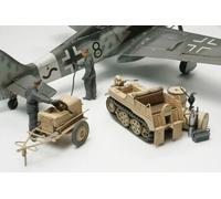 German Aircraft Power Supply Unit & Kettenkraftrad 1:48 Plastic Model Kit TAMIYA