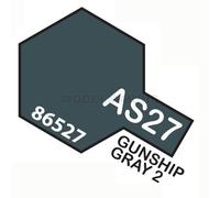 Tamiya 86527 Synthetic Spray AS27 Gunship Gray 2 (100ml) Modeling