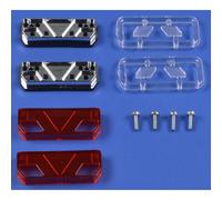 Carson 500907037 1:14 7-Chamber Rear Lights Semi-Trailer (2) - Model Building Accessories, Truck Model Building, Accessories for Remote Controlled Trucks, Remote Controlled Truck