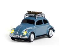 Carson 500504149 1:87 VW Beetle Winter Sport Version 2.4GHz 100% - Ready-to-Drive Model, RC Car, H0 Car, RC Model, Diorama Vehicle