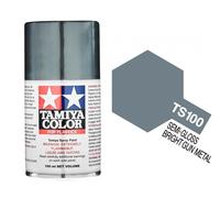 Tamiya TS-100 SG Bright Gun Metal Spray Paint 100ml TAM85100