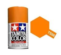 TAMIYA 85056-A00 TS-56 Brilliant Orange Gloss 100ml Spray Paint for Plastic Model Making, Craft Accessories, Spray Paint for Model Making, 75 ml