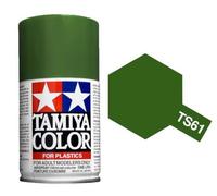 TAMIYA 85061-A00 TS-61 NATO Green Matt 100ml Spray Paint for Plastic Model Making, Craft Accessories, Spray Paint for Model Making, 75 ml