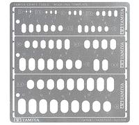 Tamiya Craft Tool Series No.154 Modeling Templates (Oval 1-6mm) Plastic Model Tool 74154
