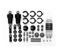 TAMIYA 300050746 50746 1:10 Oil Pressure Shock Absorber Black with Springs Silver Pack of 2