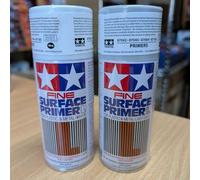 Tamiya Fine Surface Primer Spray 180ml Mixed Pack White & Light Grey 87044/87064