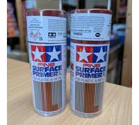 Tamiya Fine Surface Primer Spray 180ml Red Oxide (Pack of 2) 87160