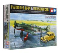 Tamiya Focke-Wulf Fw190 D-9 JV44 & Citroen 11CV Staff Car 1:48 Kit 25213