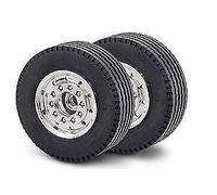 Tamiya Front Wheel Wide Chrome (2)