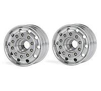 Carson C907013/500907013 1:14 Truck Front Wheel Wide (Grey, 2 Pcs.) (Tamiya) NIP