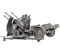 Tamiya German 20mm Flakvierling 38 with Sd.Ah.52 Trailer 1:35 Military Plastic Model Assembly Kit