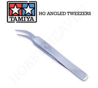 Tamiya Hg Angled Tweezers Round Tip 1st Class Fast Shipping 74108