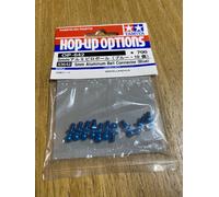 Tamiya Hop Up Options 53642 5mm Aluminium Ball Connectors Blue RC 1/10 NIP