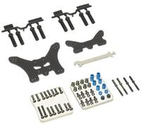 Tamiya 54754 TT-02B Carbon Damper Stays (Front & Rear) (Neo Scorcher/Dual/TT02B)