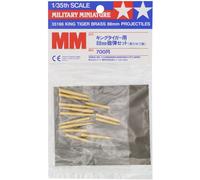 Tamiya King Tiger Brass 88mm Shells Projectiles Model Accessories Scale 1:35