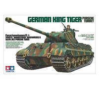 TAMIYA King Tiger Tank Porsche Turret 1:35 Military Model Kit - 35169