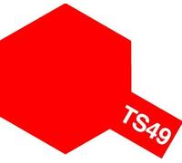 Tamiya Lacquer Colour Spray Paint Mini TS-49 Bright Red (100ml)
