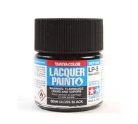 TAMIYA Lacquer Paint LP-5 Semi Gloss Black 10ml Model Kit Paint Humbrol