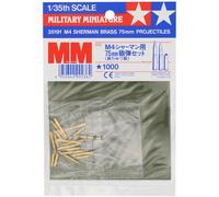 Tamiya M4 Sherman 75mm Brass Shells 1:35 Scale Tank Diorama Accessory 35191