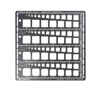 Tamiya Modeling Template Square 110Mm Tamiya 74156 Modeling Template Square