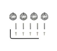 TAMIYA OP-569 300053569 - CR-01 Aluminium Wheel Driver Clamp Version, 6 mm, Pack of 4