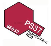 TAMIYA 86037 PS-37 Translucent Red Polyc. 100 ml - Spray Paint for Plastic and RC Model Making, Model Making and Craft Accessories, Spray Paints for Model Making