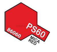 TAMIYA 86060 PS-60 Light Mica Red (Gmice) Polycarbonate 100 ml - Spray Paint for Plastic Model Making, Model Making and Craft Accessories, Spray Paints for Model Making